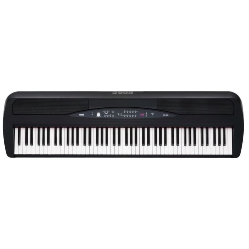 Korg SP-280 Digital Piano with Stand, 88-Key, Black Black - new Korg  Vintage Synths     Digital Piano       Keyboard