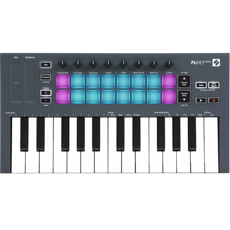 Novation FLkey Mini 25-key Keyboard Controller for FL Studio - new Novation              Keyboard