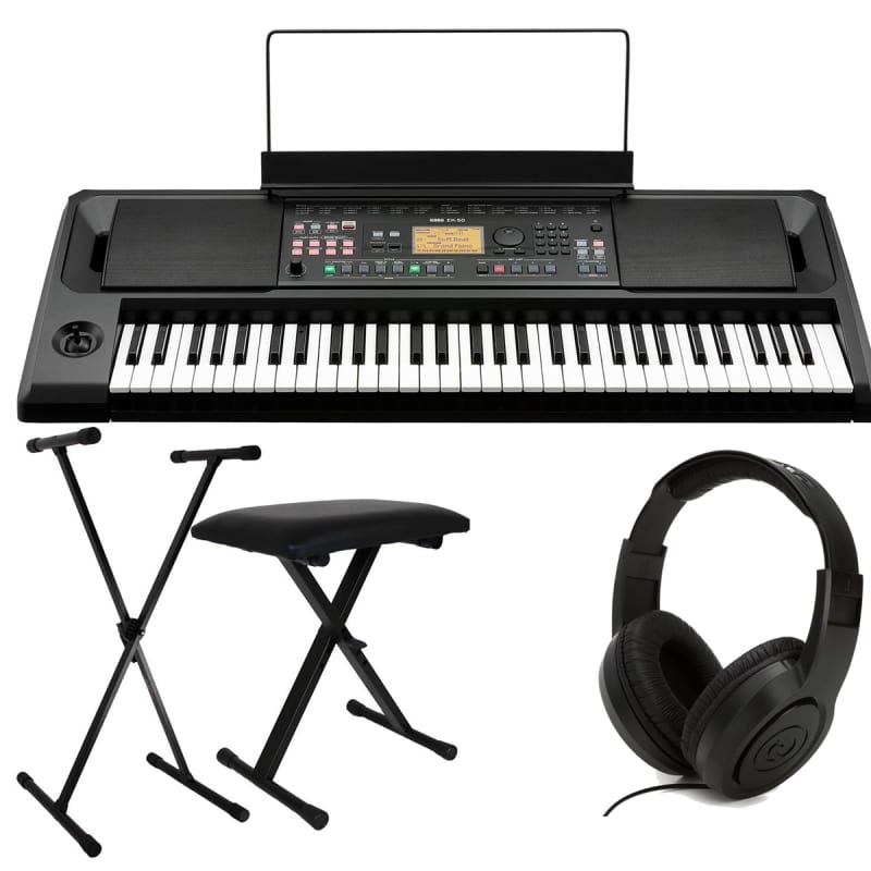 Korg Korg EK-50 61-Key Arranger Entertainer Keyboard (Black), ... - new Korg              Keyboard