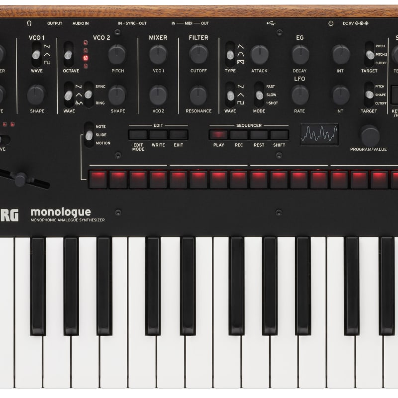 2023 Korg MONOLOGUEBK Black - new Korg            Analog   Synth