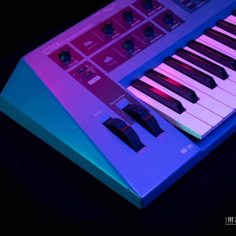 1996 Yamaha CS1x Control Synthesizer Blue - Used Yamaha  Keyboard