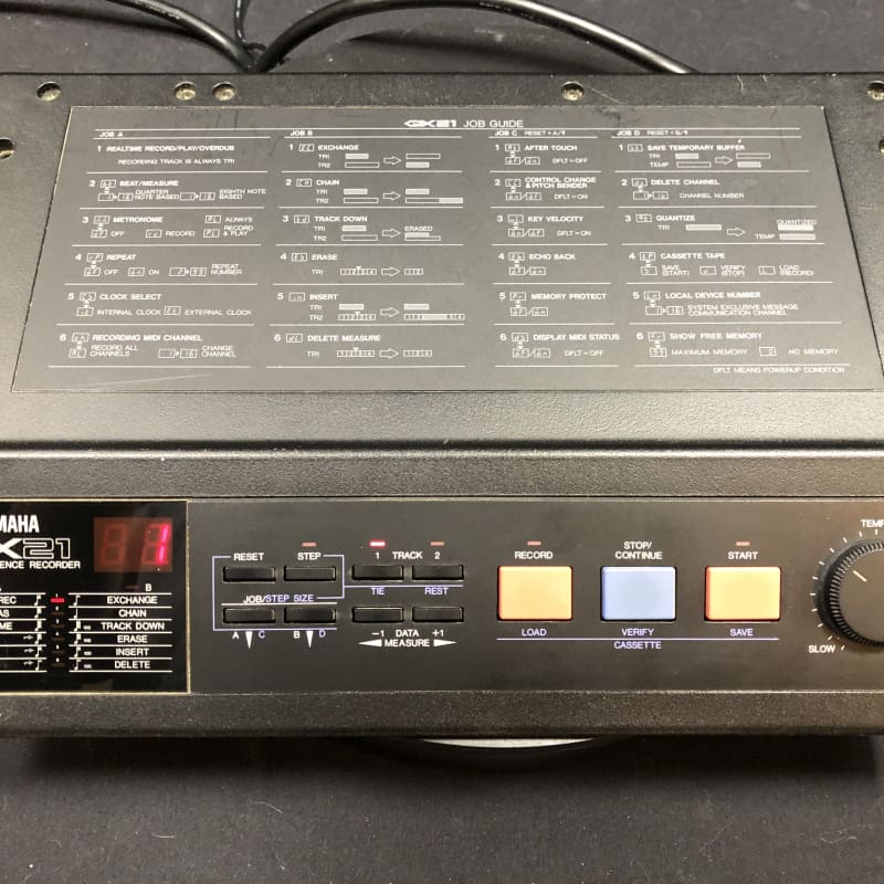 1980s Yamaha QX21 Digital Sequence Recorder Black - Used Yamaha     Midi      Sequencer