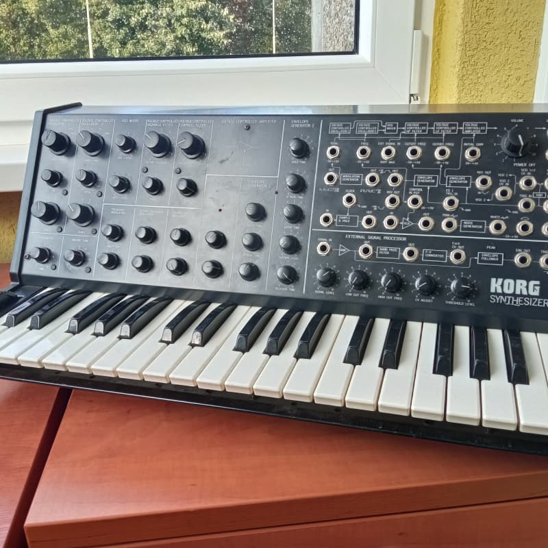 1970s Korg MS-20 Black - used Korg   Vintage Instrument           Synthesizer