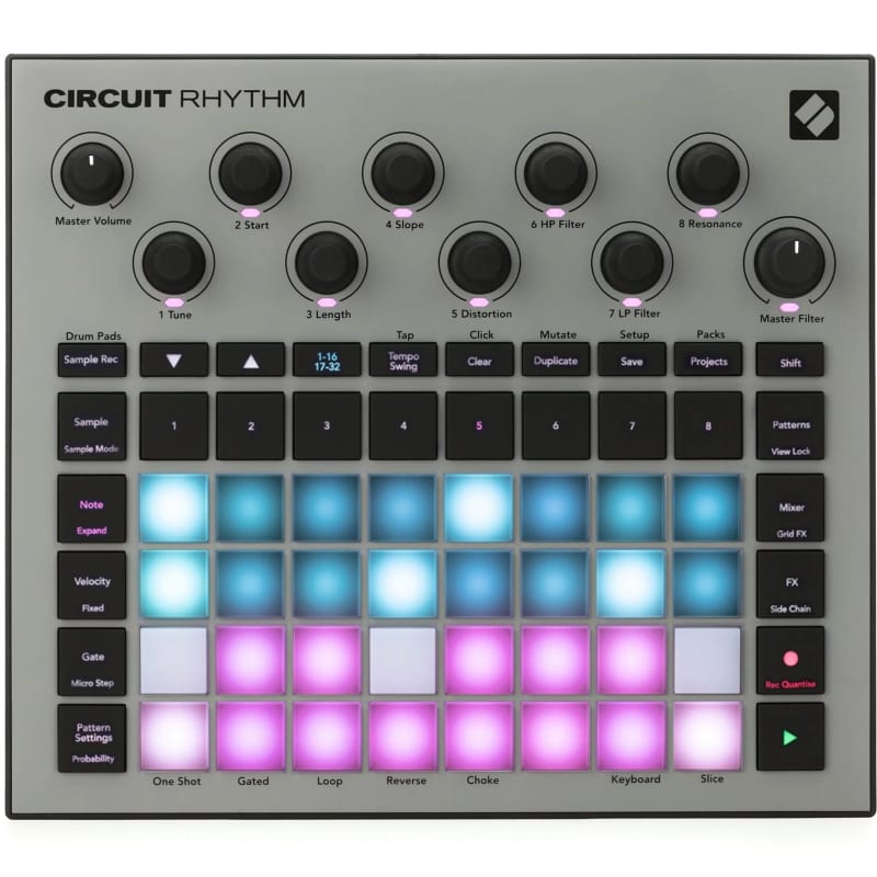 Novation Circuit Rhythm - new Novation         Sampler