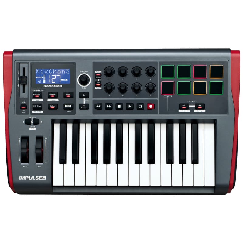 Novation Novation Impulse 25 USB MIDI Controller Keyboard - new Novation        MIDI Controllers      Keyboard