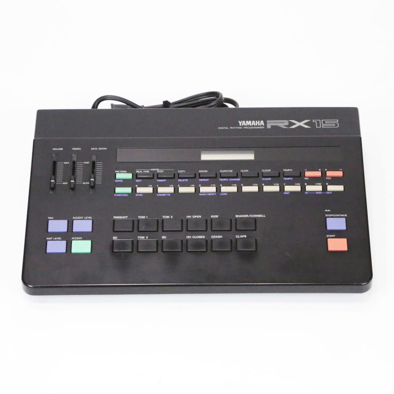 Yamaha RX 15 Rhythm Programmer Black - Used Yamaha          Drum Machine