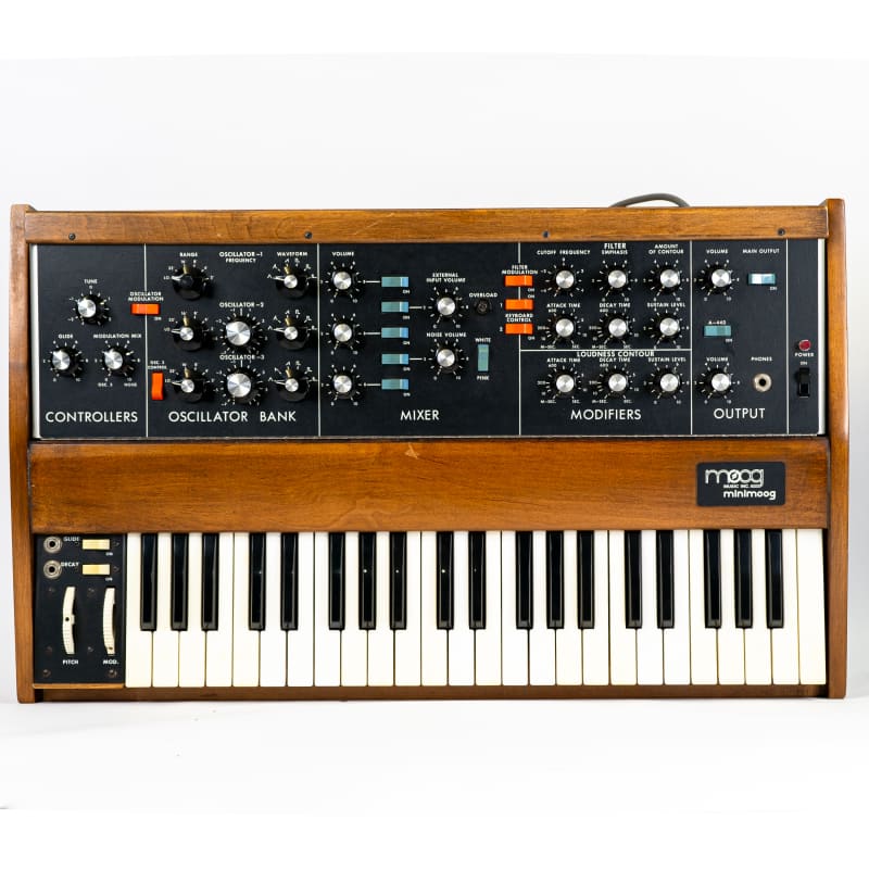 1976 Moog Minimoog Model D Wood - used Moog   Vintage Instrument     Keyboard    Analog  Synthesizer