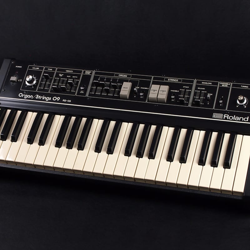 1978 - 1983 Roland RS-09 44-Key Organ / String Synthesizer Black - used Roland            Analog   Synth
