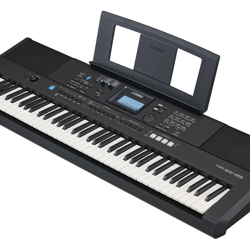 Yamaha PSR-EW425 76-Key Portable Keyboard with Power Supply - new Yamaha              Keyboard