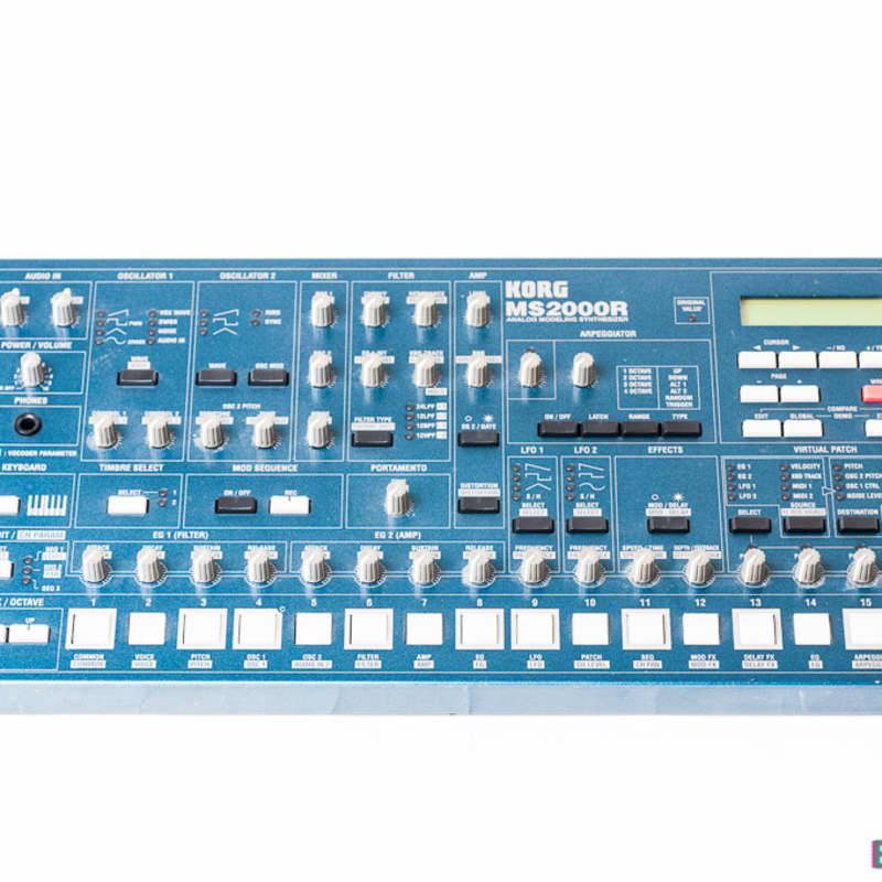 2000s Korg MS2000BR Grey Blue - used Korg   Rackmount           Keyboard Synth