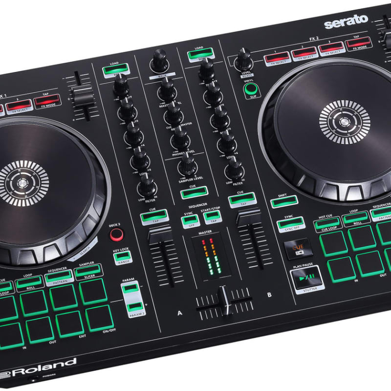 Roland DJ-202 Professional 4-Deck 2-Channel Serato DJ Controller - New Roland         Controller