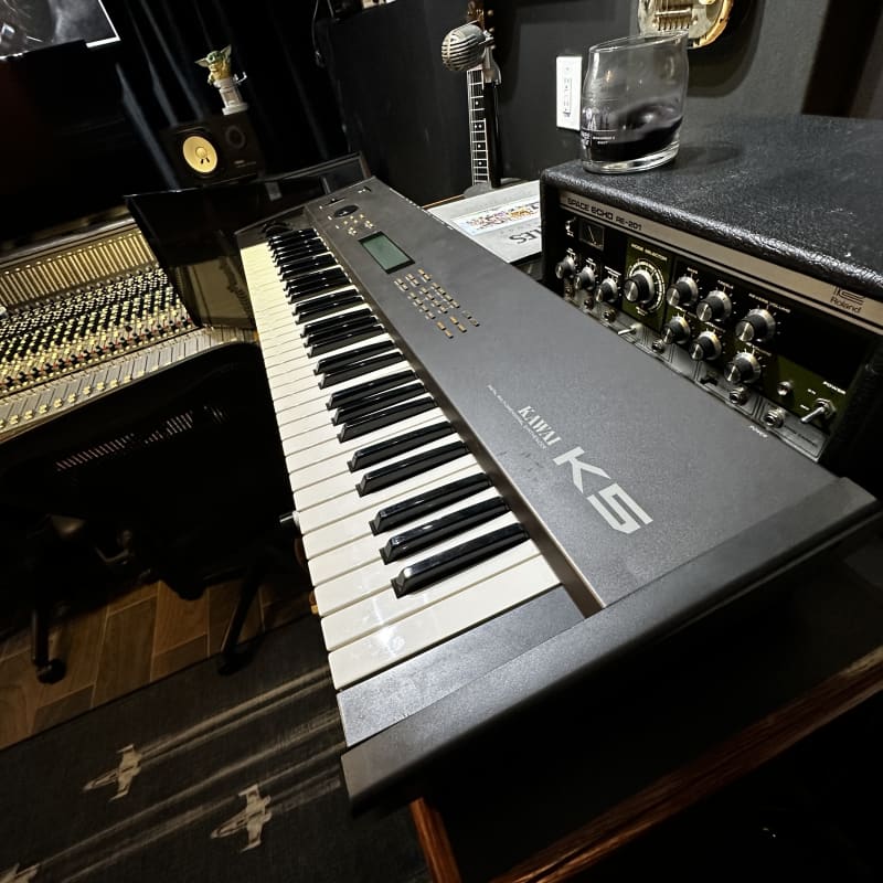 1987 Kawai K5 61-Key Digital Synthesizer Black - used Kawai               Synth