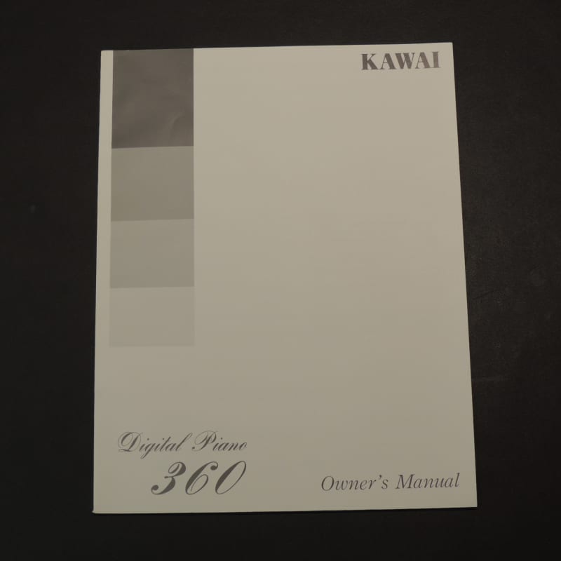Kawai Digital Piano 360 Owner's Manual - used Kawai    Digital   Digital Piano