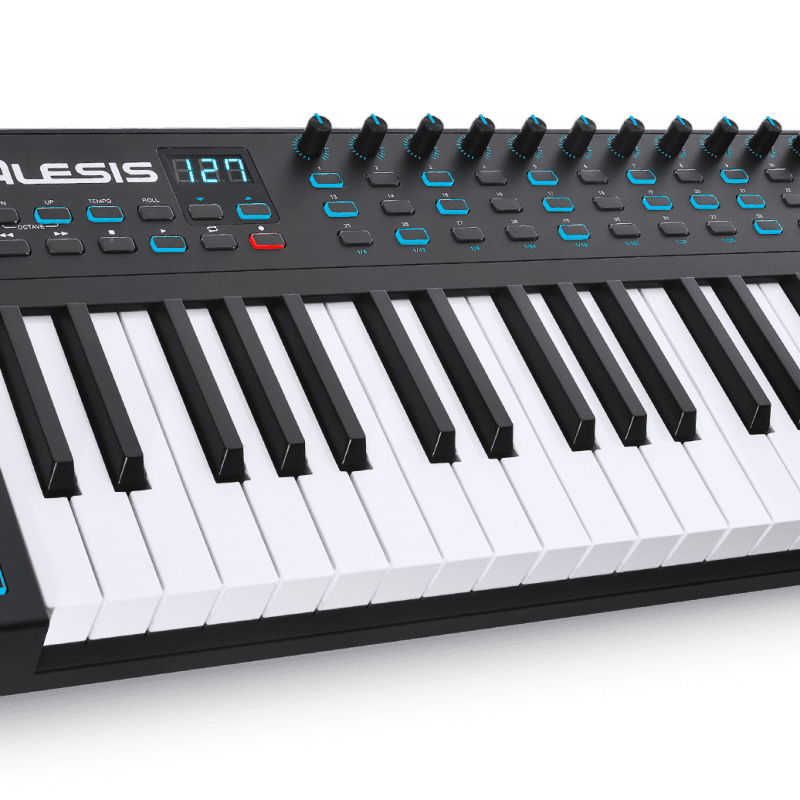 2010s Alesis VI49 USB MIDI Keyboard / Pad Controller Black - New Alesis  Keyboard   Midi    Controller