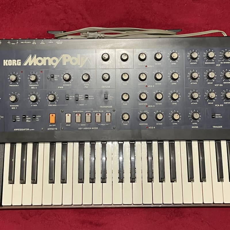 1980s Korg Mono/Poly Blue - used Korg              Synthesizer  Arpeggiator