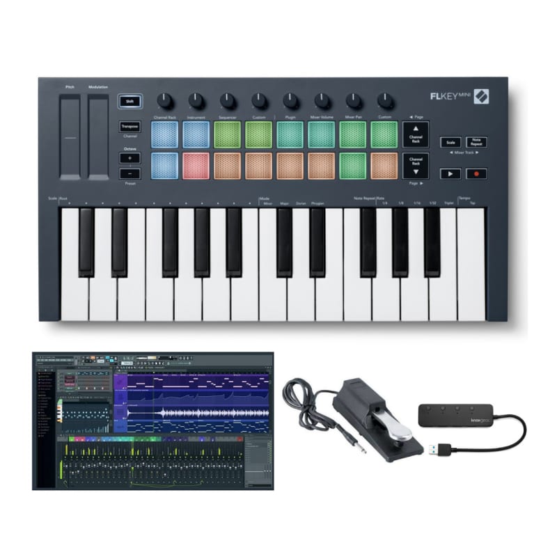 Novation Novation FLkey Mini 25-Key MIDI Keyboard Controller f... - new Novation        MIDI Controllers      Keyboard