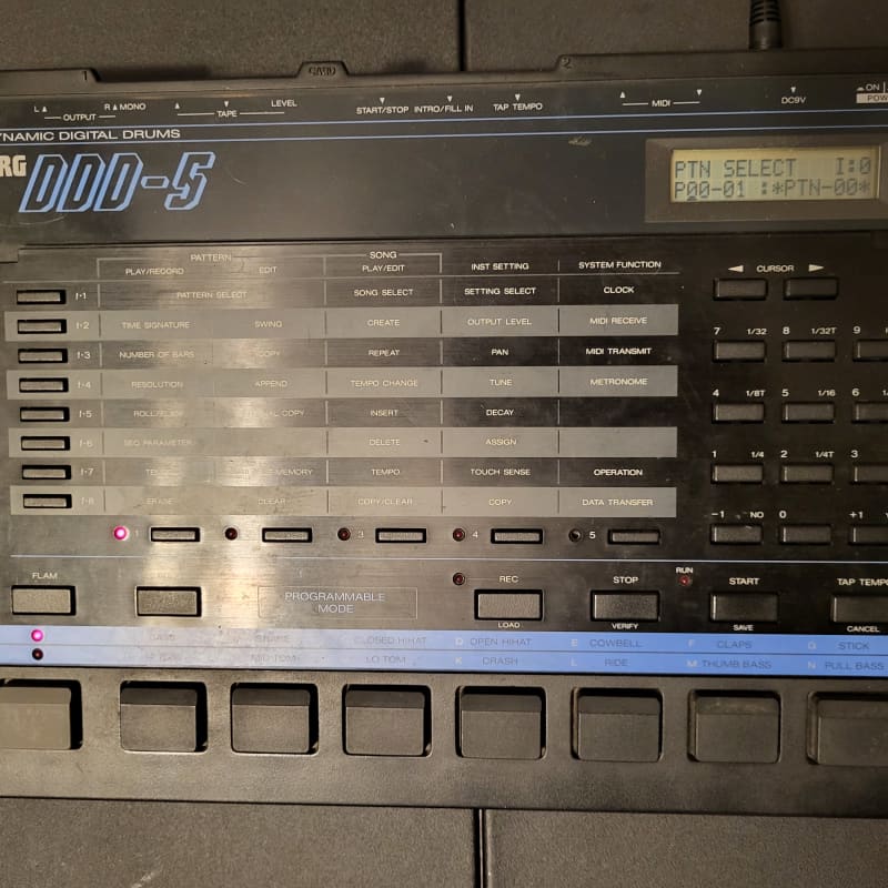 1987 Korg DDD-5 Black - Used Korg          Drum Machine