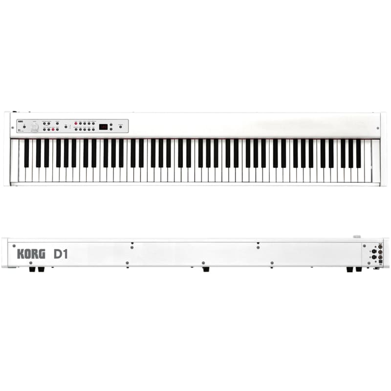 Korg D1WH Slimline 88-Note Digital Stage Digital Piano White - new Korg       Digital Piano