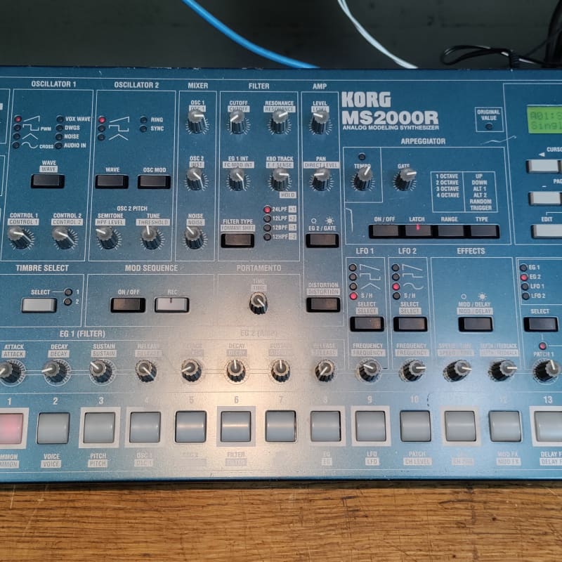 2000s Korg MS2000R Blue - used Korg              Keyboard