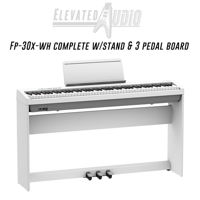 2020 - Present Roland FP-30X 88-Key Digital Portable Piano White - New Roland Piano