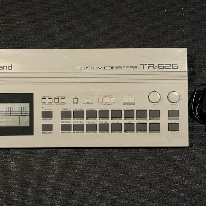 1980s Roland TR-626 Rhythm Composer White - Used Roland     Midi   Analog