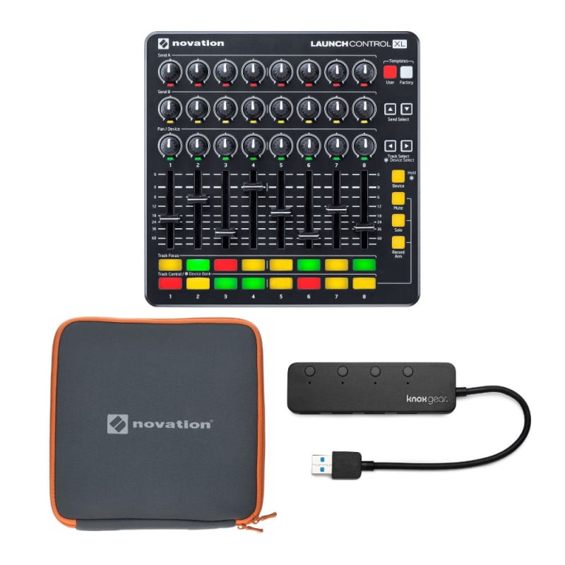 Novation Novation LaunchControlXL MIDI USB Controller Bundle w... - New Novation         Controller