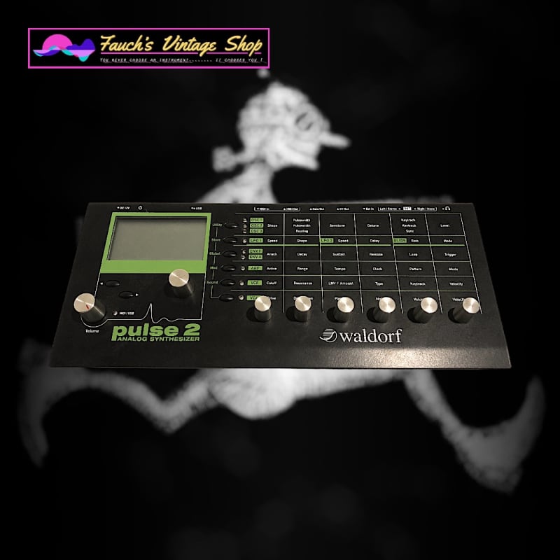 2013 - Present Waldorf Pulse 2 Analog Synthesizer Module Black - Used Waldorf             Synth