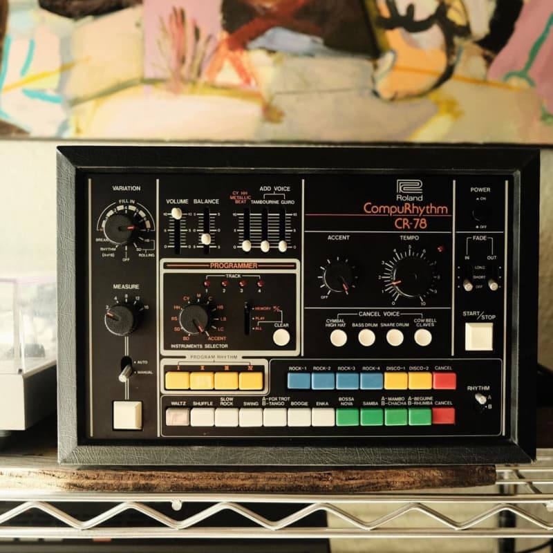 1970s Roland CR-78 CompuRhythm Black - used Roland              Synthesizer