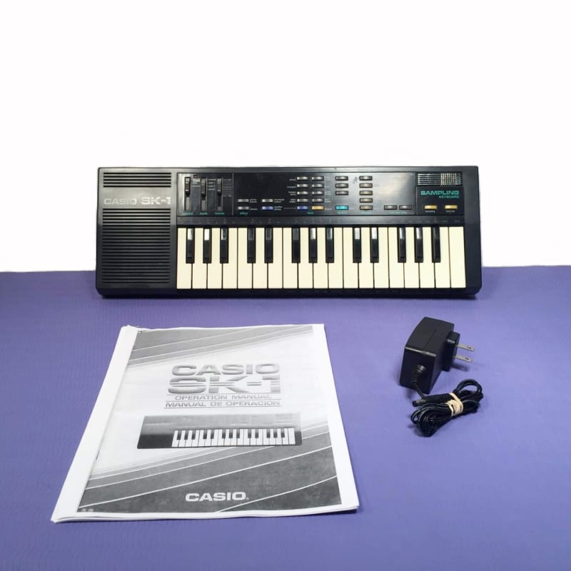 1986 Casio SK-1 32-Key Sampling Keyboard Black - Used Casio      Vintage      Sampler