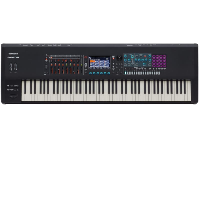 Roland Fantom 8 88-Key Sampling Workstation - new Roland              Keyboard Synth