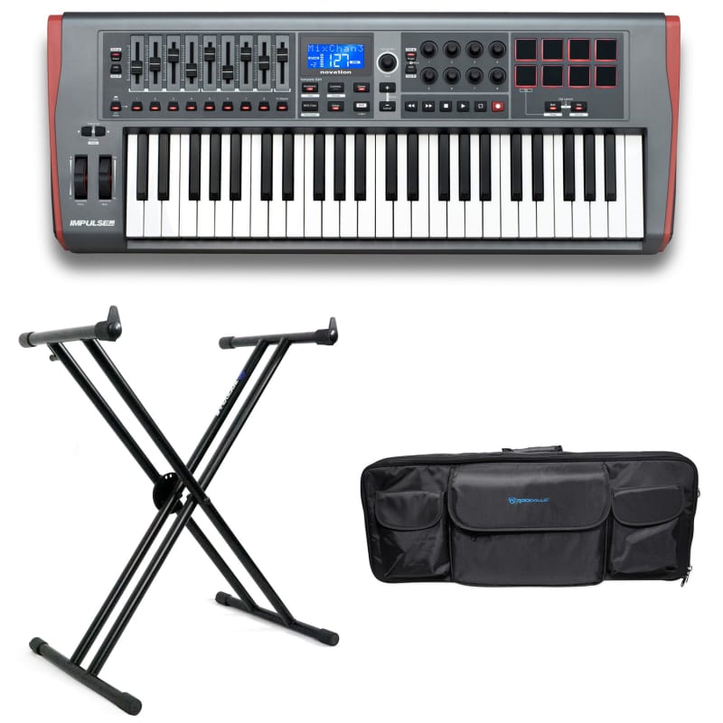 Novation IMPULSE 49+RVBAG49+RKS30X+SASR350 - New Novation  Keyboard   Midi    Controller