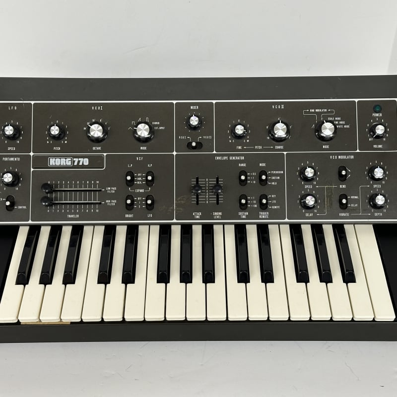 1970s Korg 770 Analog Synthesizer Black - used Korg              Synthesizer