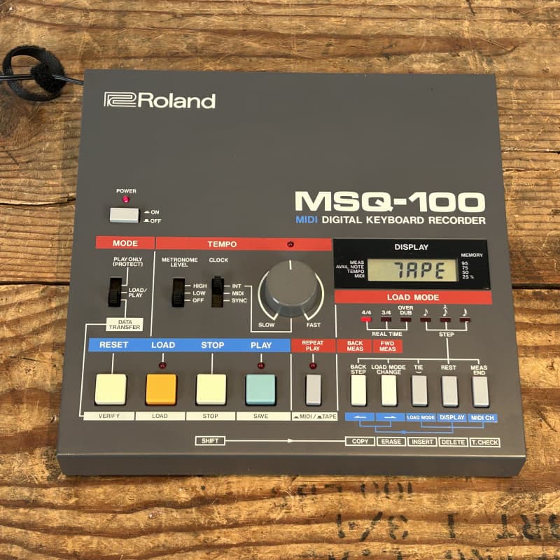 1984 - 1986 Roland MSQ-100 MIDI Digital Keyboard Recorder Black - Used Roland  Keyboard   Midi