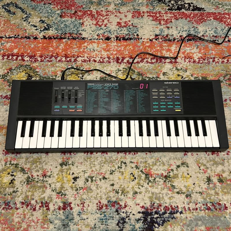 1986 Yamaha PSS-270 Synthesizer Black - Used Yamaha  Keyboard
