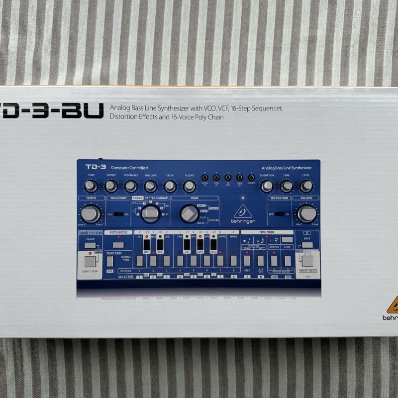 2019 - Present Behringer TD-3 Analog Bass Line Synthesizer Blue - new Behringer            Analog   Synth
