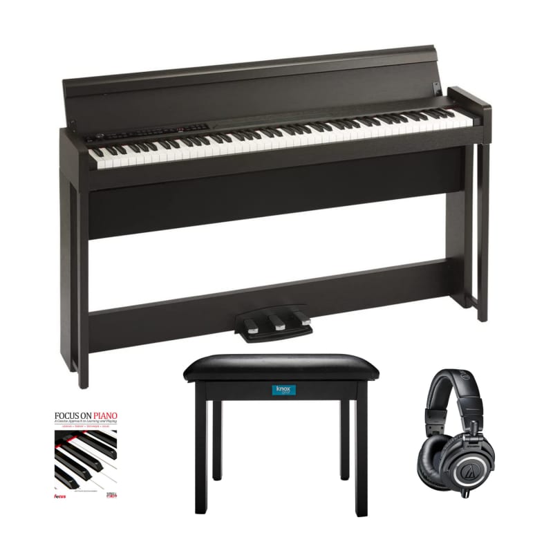 Korg Korg C1 88-Key Digital Piano (Rosewood Brown) with Headph... - new Korg        Keyboard