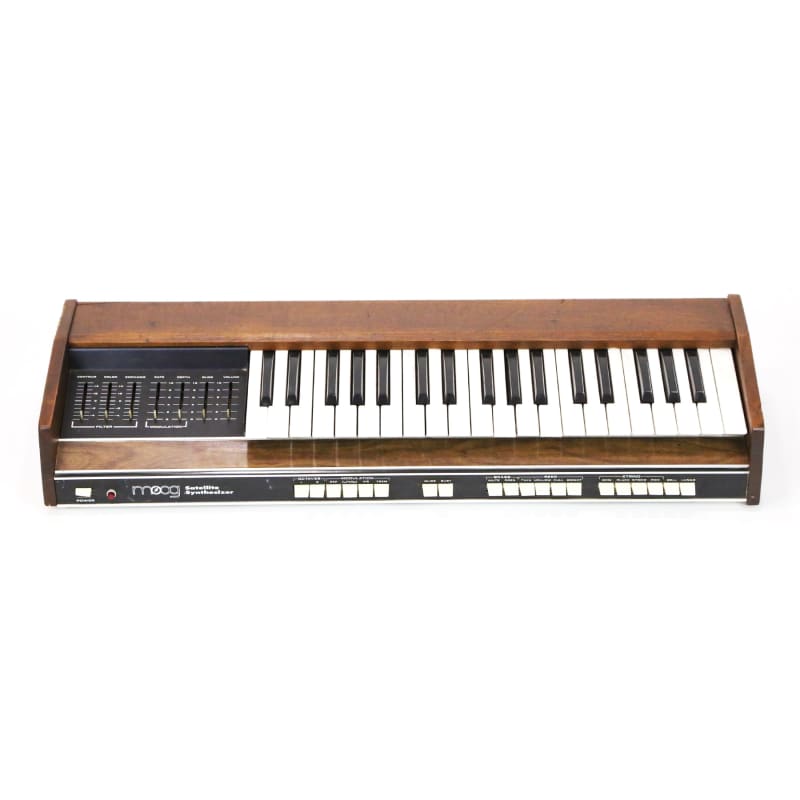 1973 Moog Satellite Model 5330 Walnut - used Moog            Analog  Keyboard Synth
