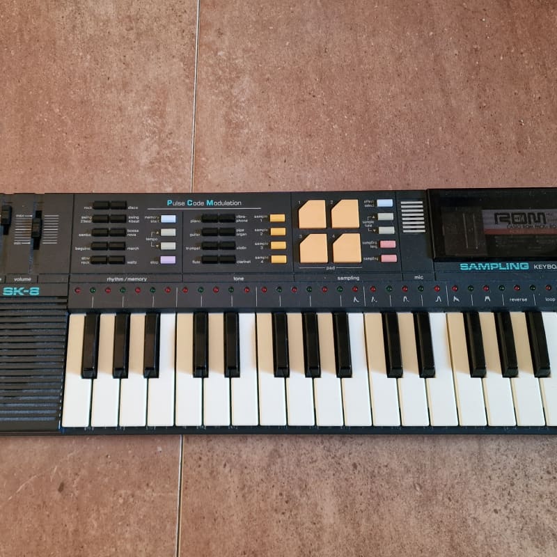 1980s Casio SK-8 32-Key Sampling Keyboard Black - Used Casio  Keyboard    Vintage