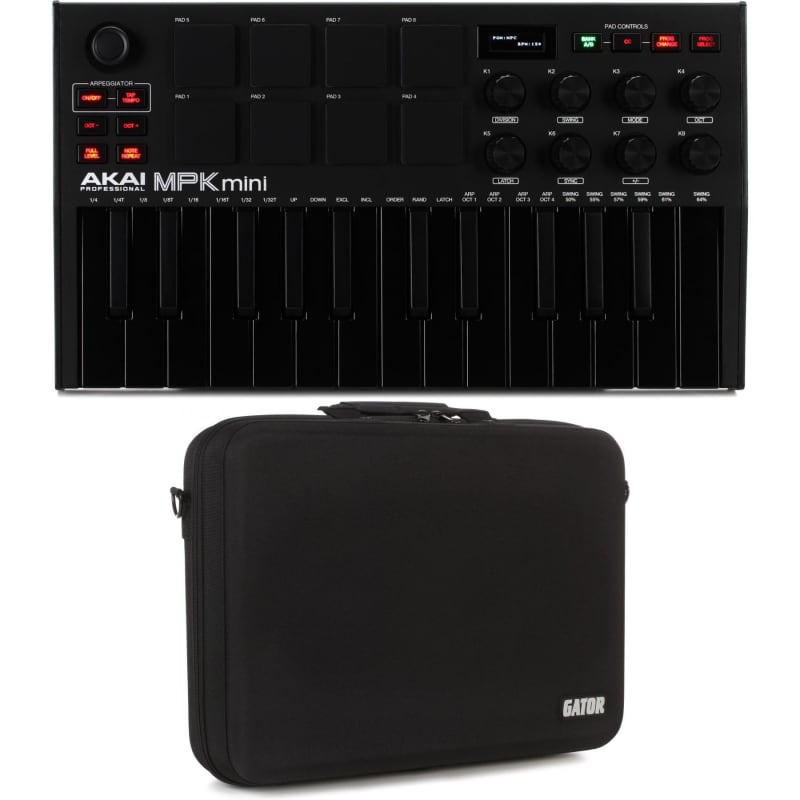 2022 Akai MPKMini3BBagPk - new Akai MPC       MIDI Controllers       Synth