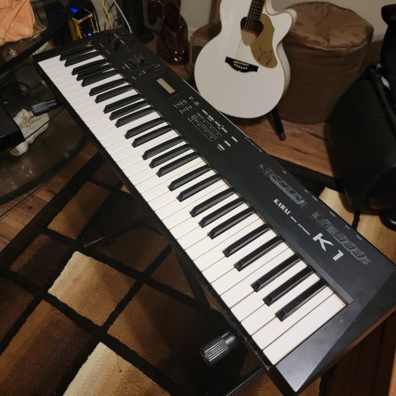 80s Kawai K1 Digital Synthesizer Keyboard Black - used Kawai  Vintage Synths  Digital          Keyboard Synth