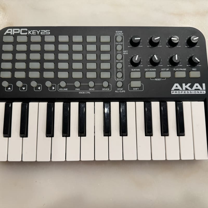 2014 - Present Akai APC Key 25 Black - used Akai        MIDI Controllers      Keyboard Synth