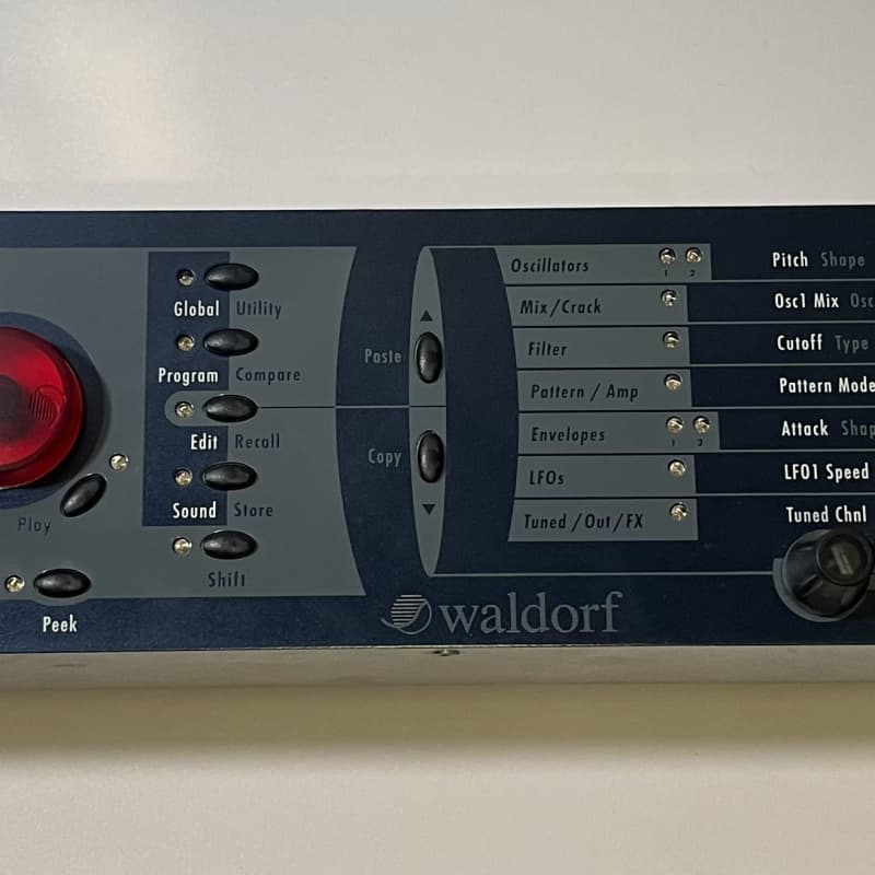 2002 Waldorf Rack Attack Percussion Synthesizer Blue - Used Waldorf             Synth