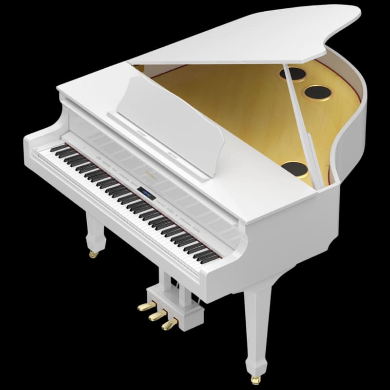 Roland GP609 Digital Grand Piano Polished White - New Roland Piano