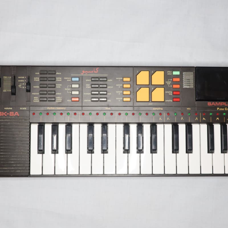 1980s Casio SK-8 32-Key Sampling Keyboard Black - used Casio              Keyboard