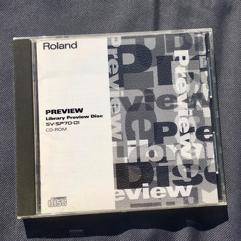 Roland CD-Rom for S-700 Series Samplers: Library Preview Disk - used Roland         Sampler