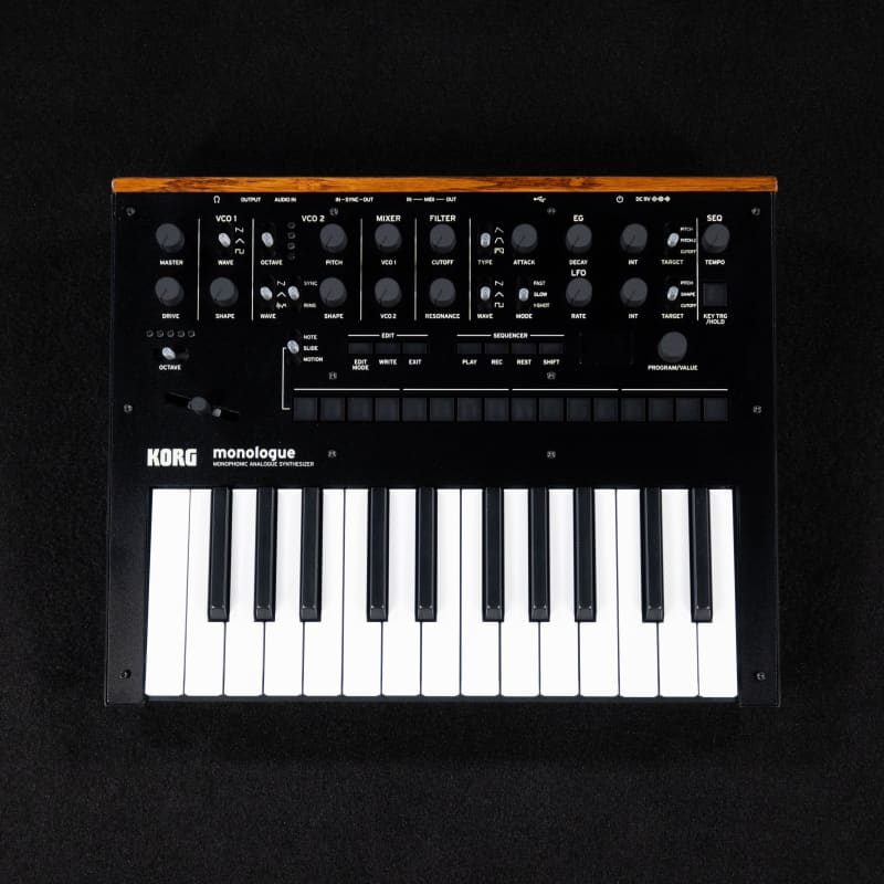 Korg Monologue -Monophonic Analogue Synthesizer Black - new Korg            Analog   Synth