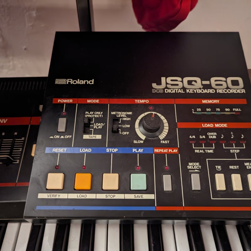 1983 -1988 Roland JSQ-60 Digital Keyboard Recorder Black - Used Roland           Sequencer