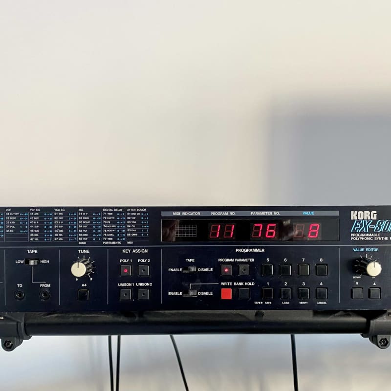 1980s Korg EX-8000 Black - used Korg   Rackmount Digital        Analog   Synth