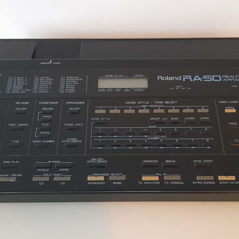 1980's Roland RA-50 Black - used Roland              Keyboard Synth