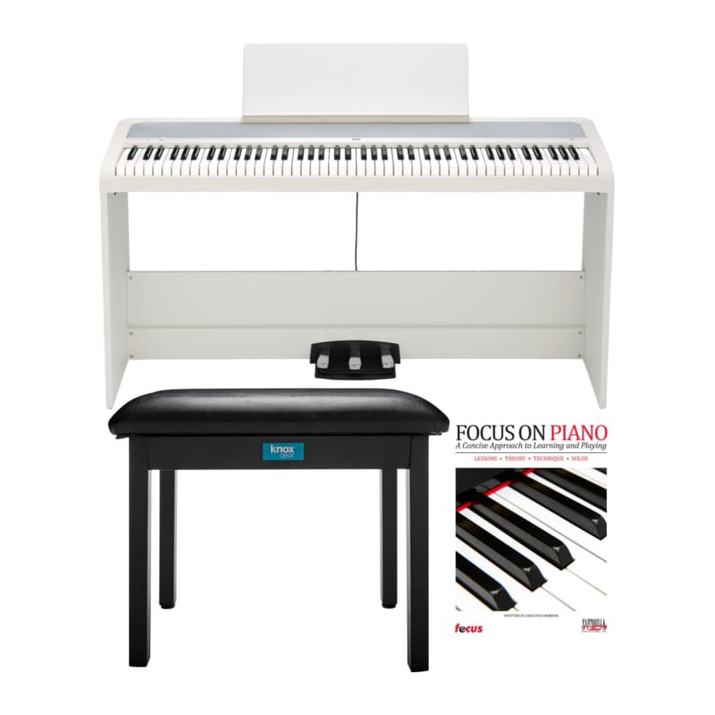 Korg Korg B2SP Digital Piano Package (White) with Piano Bench... - New Korg Piano